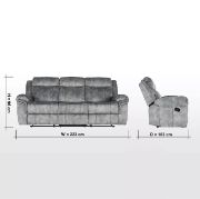 Serenity Sofa+ recliner sofa + liqana