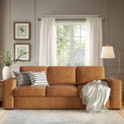 Luxora Sofa + Modern Faux Leather Sofa + liqana