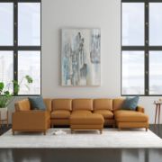 Brauno Sectional + Luxury Genuine Leather Sectional Sofa + liqana