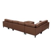Brauno Sectional + Luxury Genuine Leather Sectional Sofa + liqana