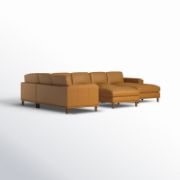 Wide Corner Sofa with Ottoman Chaise Lounge