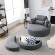 Lian Swivel + Swivel Barrel Chair + liqana