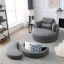 Lian Swivel + Swivel Barrel Chair + liqana