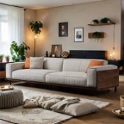 Cozyra Sofa + Modern Wooden Sofa + liqana