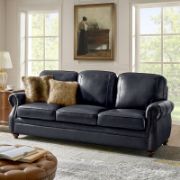 Imbria Sofa + Traditional Leather Sofa + liqana