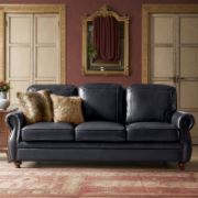 Imbria Sofa + Traditional Leather Sofa + liqana