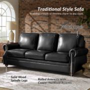 Imbria Sofa + Traditional Leather Sofa + liqana
