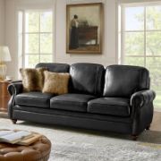 Imbria Sofa + Traditional Leather Sofa + liqana