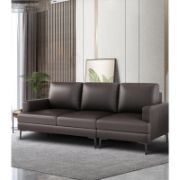 Novaro Sofa + Three-Seater Leather Sofa + liqana