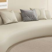 Lionel Sofa + modern faux leather sofa with comfort + liqana