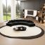 Cozee Sofa + curved black sofa + liqana