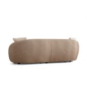 Leen Sofa + cappuccino fabric sofa with wooden legs + liqana