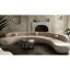 LussoCurve Set + Modular Velvet Curved Sectional Sofa + liqana