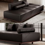 NoirStone Set + Living Room Sofa & Stone Coffee Table + liqana