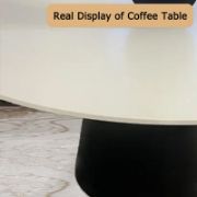 NoirStone Set + Living Room Sofa & Stone Coffee Table + liqana