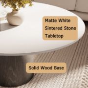 NoirStone Set + Living Room Sofa & Stone Coffee Table + liqana