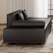 NoirStone Set + Living Room Sofa & Stone Coffee Table + liqana