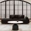 NoirStone Set + Living Room Sofa & Stone Coffee Table + liqana