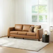 Camelia Sofa + mid-century modern leather sofa + liqana