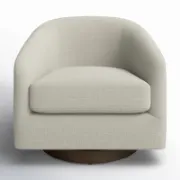 Ori Chair + luxury swivel barrel chair with full support + liqana