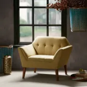 Alex Chair + mid-century angular armchair + liqana