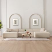 Chiara Sofa + corduroy sectional sofa + liqana