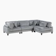 Milano Sofa + velvet sectional sofa + liqana