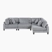 Milano Sofa + velvet sectional sofa + liqana