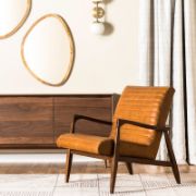Vintage Chair + leather armchair + liqana