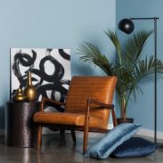 Vintage Chair + leather armchair + liqana