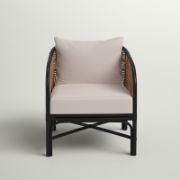 Nova Chair + wooden chair with cushions + liqana