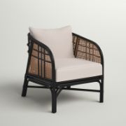 Nova Chair + wooden chair with cushions + liqana