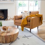 Luxor Armchair + Leather + liqana