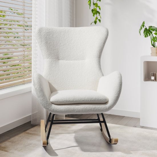 Lamora Chair + Shearling Upholstered Chair + liqana