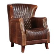Darius Chair + Leather Wingback Chair + liqana