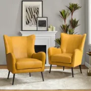 Mira Set + Faux Leather Chairs + liqana