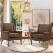 Lino Chair + Small Linen Accent Chair + liqana