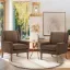 Lino Chair + Small Linen Accent Chair + liqana