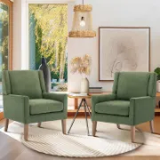Lino Chair + Small Linen Accent Chair + liqana