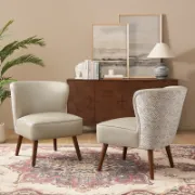 Vinera Chairs Set + Wingback Accent Chairs + liqana
