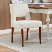 Bouclé Upholstered Side Chair | Comfortable Accent Chair | liqana