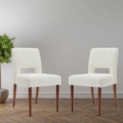 Bouclé Upholstered Side Chair | Comfortable Accent Chair | liqana