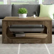 Riva Table + Wooden Coffee Table + liqana
