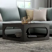 Riva Table + Wooden Coffee Table + liqana