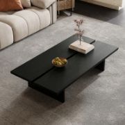 Najd Table + Rectangular Wooden Coffee Table + liqana