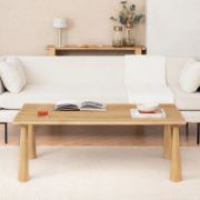 Carvona Table + Wooden Coffee Table + liqana