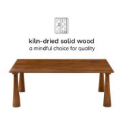 Carvona Table + Wooden Coffee Table + liqana