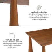 Carvona Table + Wooden Coffee Table + liqana