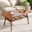 Rivana Table + Oval Wooden Coffee Table + liqana