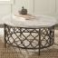 Orsia Table + Marble Coffee Table with Metal Base + liqana